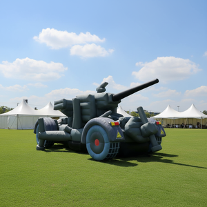 Véhicule d'artillerie gonflable géant, accessoire d'événement thématique, affichage accrocheur pour les festivals et les salons professionnels - Product Image 1