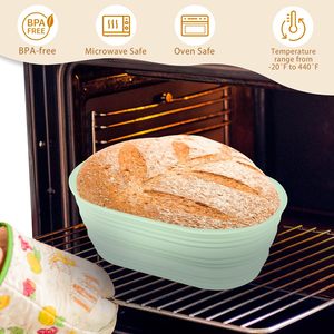 Vente en gros de paniers à levain pliables en silicone personnalisés Outils de cuisson et moules pour la cuisson de gâteaux - Product Image 4