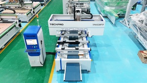 TechPro Wood Furniture Cabinet Doors Making 3d <strong>1530</strong> Point To Point PTP Table <strong>ATC</strong> <strong>CNC</strong> <strong>Router</strong> Machine - Product Image 3