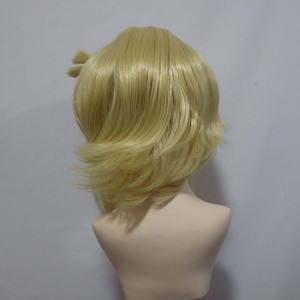 Accessoires de coiffure pour Halloween, perruques courtes vertes et jaunes Omori Something Sunny Basil Aubrey Mari - Product Image 6