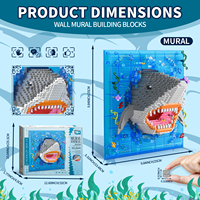 Nuevos Bloques de Construcción de la Serie Animal - Bloques Decorativos de Ensamblaje para Pintura Mural de Gato en 3D - Mini Ladrillos - Juguete