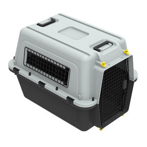 Yeni Pet ürünleri 2025 IATA plastik tasarımcı siyah evcil hayvan taşıyıcı ve seyahat kasalar kulübesi - Product Image 6