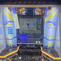 Kising 5P Coin Pusher, machine de jeu d'arcade pleine grandeur, à monnayeur, pour 5 joueurs, pour lieux de divertissement