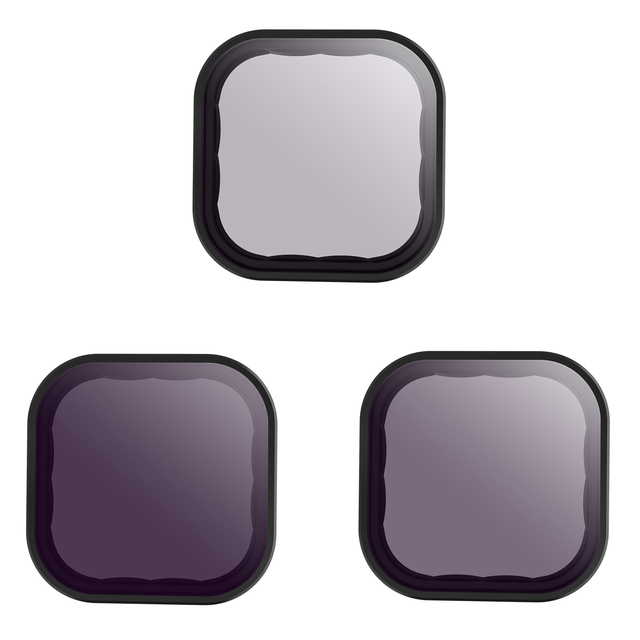 Telesin for Go Pro 9/10/11/12 Body ND8/16/32 Filter Set -- Action Camera Accessories