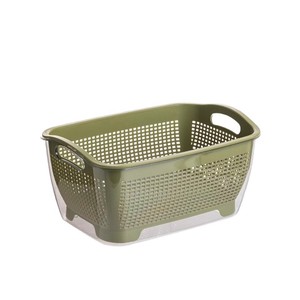 ตะกร้าพลาสติกอเนกประสงค์ขนาดใหญ่สำหรับล้างผักผลไม้ในอ่างล้างจาน ใช้สำหรับล้างข้าว ใช้ในบ้าน - Product Image 1