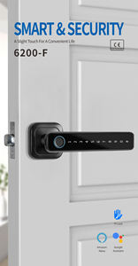 Hune Wifi ứng dụng điện thoại thông minh vân tay kỹ thuật số công nghệ điện tử Keyless cửa khóa xi lanh xử lý khóa - Product Image 3