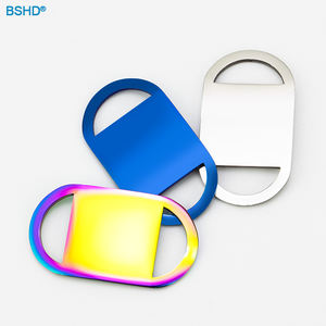 Etiqueta de acero inoxidable para collar de perro Etiqueta de identificación de mascota deslizante brillante de alta calidad Se adapta al estilo de hebilla o estilo a presión - Product Image 2