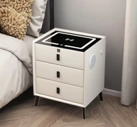 Table de Chevet Moderne à 3 Tiroirs avec Plateau en Pierre Frittée, Table d'Appoint Polyvalente pour Chambre, Salon et Rangement de Chevet – Direct Usine