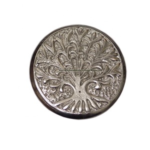 Quemador de Incienso Redondo de Aluminio con Diseño de Árbol en Relieve, de Lujo, Premium, en Oferta, para Aromaterapia y Uso en la Sala de Estar, a los Mejores Precios - Product Image 2