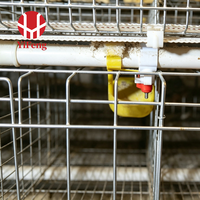Cage de ponte de type A haute densité à 4 niveaux avec alimentation et abreuvement automatiques, collecte d'œufs, vente en gros, système de collecte de fumier, abreuvoir à tétine galvanisé