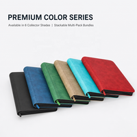 Classeur pour cartes à collectionner 9 pochettes, album pour cartes TCG et sportives, avec fermeture éclair, en cuir PU, sans acide, sans PVC, pour collection