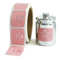 Impression d'étiquettes autocollantes pour flacons de parfum, imperméables, avec dorure à chaud et logo personnalisé