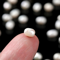 Perles de riz naturelles d'eau douce en gros, grandes perles ovales à trou, breloques en vrac pour la fabrication de bijoux DIY
