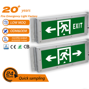 Signalisation de sortie de secours LED verte Tuoming, encastrée, anti-explosion, IP65, rechargeable, fonctionnement sécurisé en cas d'incendie - Product Image 1