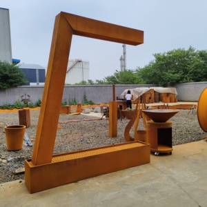 Decoración de Jardín Personalizada, Fuentes de Agua de Acero Corten, Cascada, Cortina de Lluvia, Fuente Exterior para Jardín - Product Image 3
