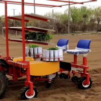 Offre Spéciale transplanteuse de légumes multifonctionnelle Machine à deux rangs tomate chili patate douce planteur noyau semoirs transplanteurs