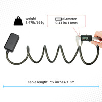 Antivol de vélo portable et flexible en acier avec câble NFC intelligent, conception compacte sans clé pour supermarché, rue, stationnement temporaire