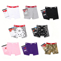 Nouvelle collection 2025 – Caleçons boxeurs unisexes en pur coton, tendance, coupe droite oversize, pour hommes – En stock