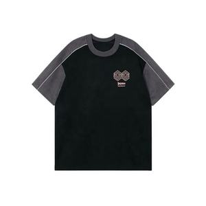 Venta al por mayor 220 Gsm algodón manga raglán camiseta personalizada Casual Vintage camiseta - Product Image 1