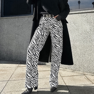 Enyami donna Boho <span class=keywords><strong>Palazzo</strong></span> <span class=keywords><strong>a</strong></span> gamba larga spiaggia abbottonata Zebra <span class=keywords><strong>a</strong></span> vita alta Lounge viaggi vacanze abiti <span class=keywords><strong>con</strong></span> tasche - Product Image 1