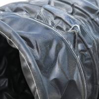 Tuyau d'aération en PVC noir flexible et durable de marque JP, résistant aux déchirures, avec boucle de connexion rapide pour l'industrie/la construction/l'exploitation minière