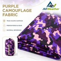 Tissu X-PAC camouflage violet personnalisé en nylon/polyester composite, motif losanges, imperméable et coupe-vent pour sacs à dos et activités de plein air