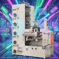SUNRISE SR-420-4 Nouvelle machine flexographique numérique entièrement automatique 4 couleurs en ligne haute vitesse 100m/min pour l'impression de cartes et d'étiquettes