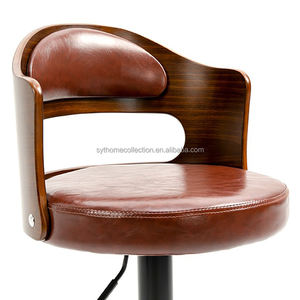 Nuovo Design Sgabello Alto Regolabile in Pelle PU per Uso Domestico e Commerciale, Struttura in Ferro, Sedia da Bar Pieghevole - Product Image 5