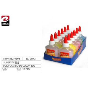 Colla che cambia colore 80G, forniture per artigianato, 12 pezzi - Product Image 1