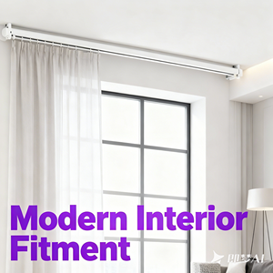 Автоматический алюминиевый карниз для штор, потолочный, для дома - Product Image 1