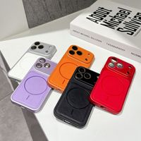 Étui de protection magnétique pour téléphone portable avec grande fenêtre de visualisation et motif litchi, pour iPhone 18 17 16 15 14 13 12 11 Pro Max