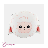 Cymylar Nouveautés Tête de Mouton Ballon Mignon Tête de Mouton Feuille Ballon pour Enfants Décoration de Fête