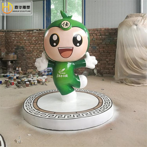รูปปั้นตัวการ์ตูนเจียฮวา ทำจากไฟเบอร์กลาส สำหรับตกแต่งภายนอกอาคาร ตั้งพื้น งานแฮนด์เมด - Product Image 1