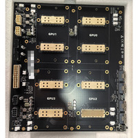 Carte mère d'interconnexion NVLink pour serveur IA, avec 4 emplacements pour GPU NVIDIA Tesla V100 SXM2