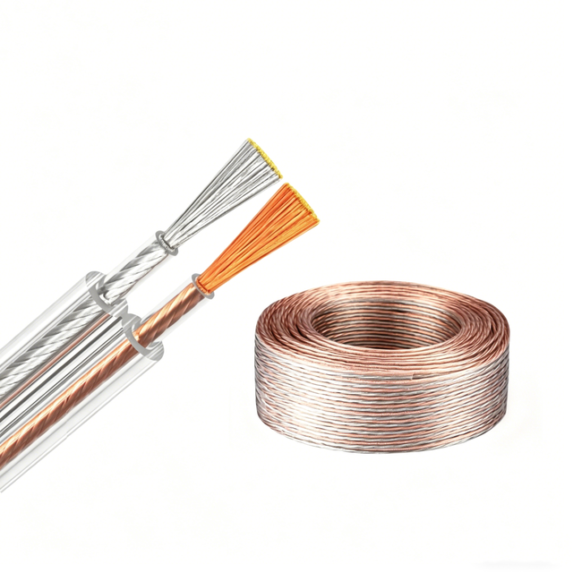Likai Factory OEM Gold Silver Alloy Audiophile Speaker Cable Copper Conductor Flexible PVC Jacket Banana Plug Hi-End