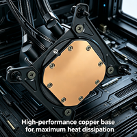 Enfriador Líquido para CPU SM-360B-Y Profesional de 360 mm con Refrigeración por Agua ARGB PWM Silencioso AIO para PC de Alto Rendimiento, Creación de Contenido y Juegos
