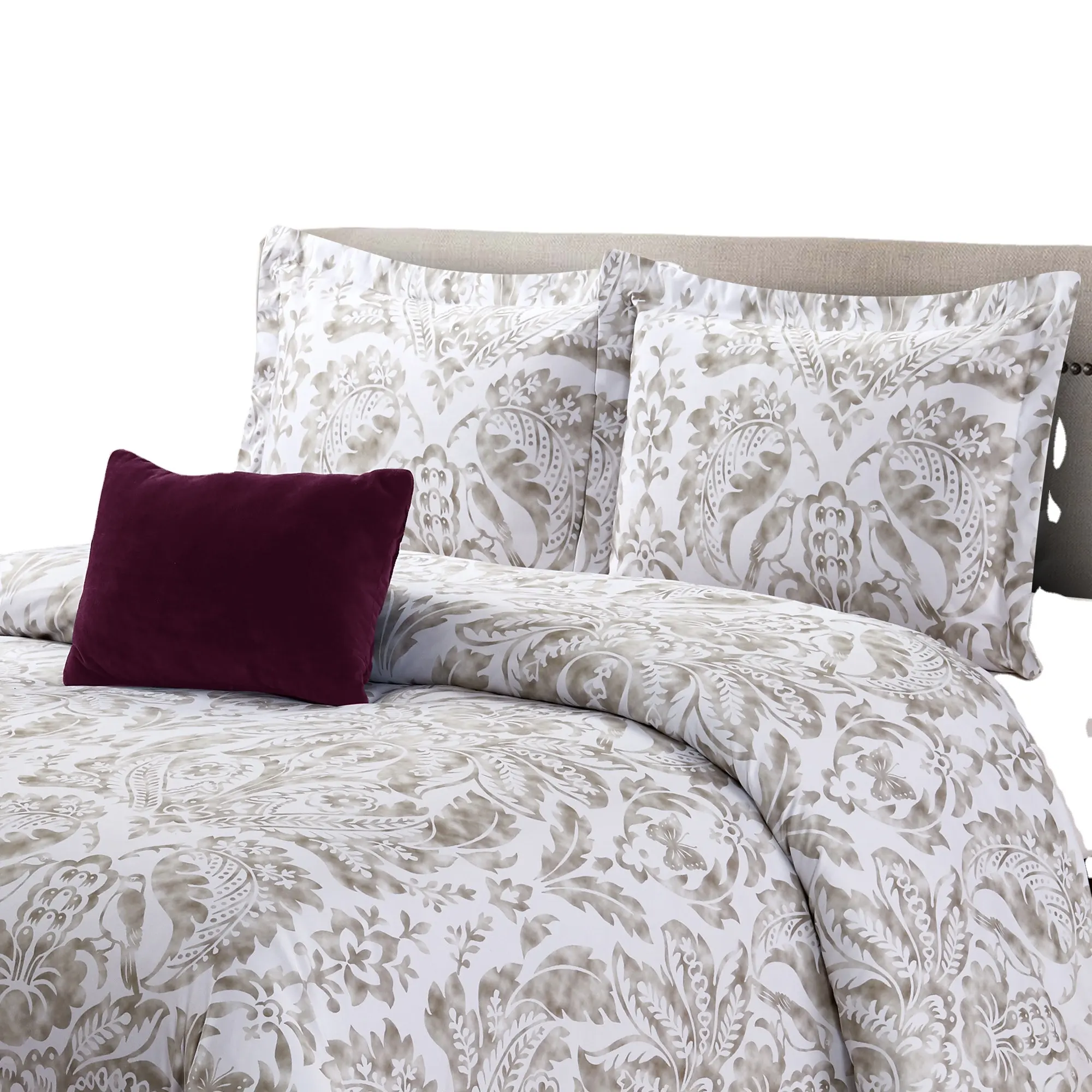 ALPHA TEXTILEデザイナークイーンサイズ寝具セットPiumini防水枕ケース羽毛布団カバーキルトセット