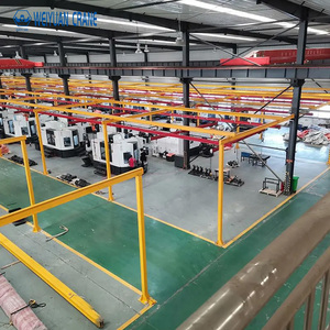 رافعة جسرية أحادية السكة بحمولة 5 طن، رافعات محطة العمل، رافعة خفيفة معيارية على السكة، سعر رافعة المستودعات الداخلية، مجموعة واحدة 2000 كجم - Product Image 3