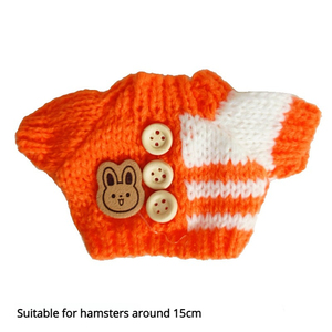Vêtements pour hamster - adaptés à toutes les saisons. Vêtement jupe pour petits animaux. <span class=keywords><strong>Pull</strong></span> en laine pour ours aux poils dorés. - Product Image 6