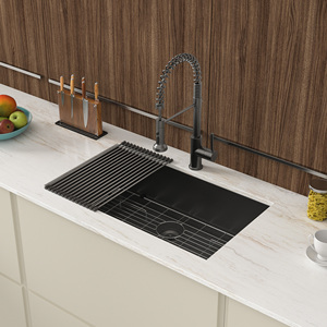 Lavello da <span class=keywords><strong>Cucina</strong></span> di Lusso in Acciaio Inox <span class=keywords><strong>Nero</strong></span> Canna di Fucile, Bestseller per la <span class=keywords><strong>Cucina</strong></span> - Product Image 3