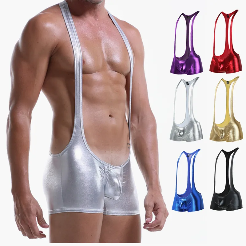 black leather funny gay sexy wholesale low rise polyester wrestling singlets
