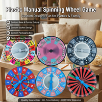 Roue tournante interactive en plastique personnalisée, autocollant/couleur/boîte personnalisés, pour les couples, la famille et les jeux de société