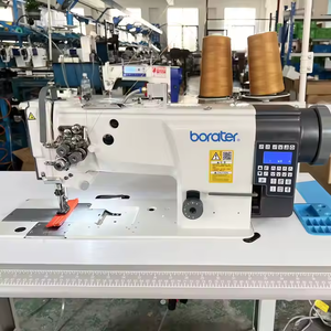 B 4420-D3 Direct Drive Computerized Heavy Duty Compound Feeding Double Needle Lockstitch <b>Sewing</b> Machine - Product Image 3