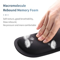 Repose-poignet en mousse à mémoire de forme ergonomique de taille personnalisée, base en caoutchouc antidérapante, tapis de souris pour ordinateur portable et bureau-250*230*3mm