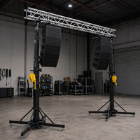 Support de levage robuste à manivelle pour enceintes Line Array, réglable, en fer, modulaire, installation rapide pour le support