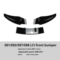 Kit séparateur de becquet avant pour BMW Série 1 E81 E82 E87 E88 2008-2011 Diffuseur de pare-chocs avant en fibre de carbone
