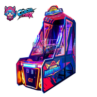 Machine de tir d'arcade de basket-ball à écran 3D pour 2 joueurs d'intérieur Machines de jeu à pièces de style de luxe pour l'amusement