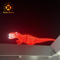 Dinosaures parc spectacle de lumière Festival vacances lanterne décor aménagement paysager conception noël animaux décoration fournitures étanche