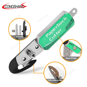 भीड़भाड़ वाली सुरक्षा कार रैप फिल्म कटर पेपरबैक स्लिटर चाकू विनाइल ओम और गंध समर्थित हाथ उपकरण के लिए - Product Image 4