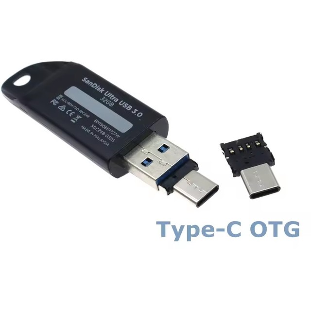 USB C OTG Adapter USB C Male to USB 2.0 Female Ultra Mini Size Connector Adapter